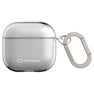 HIPPORIZZ Lumi 防摔保護殼 AirPods 4 (2024) 適用 TPU 鋅合金材質, 透明, 1個