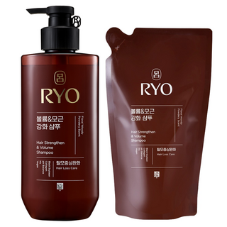 려 흑운 볼륨 모근강화 탈모증상완화 샴푸 우디향 480ml + 리필 400ml, 1세트