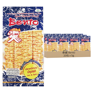 Bento 泰式碳烤魷魚片 A148 香辣味 20包, 100g, 1組
