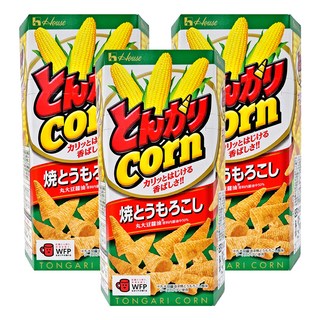 House 好侍 牛角玉米餅 烤玉米風味, 68g, 3盒