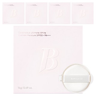 BANILA CO 芭妮蘭 Covericious 極致白皙保濕氣墊粉餅 補充蕊 14g, 5個, 19 Light