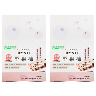 義美生機 堅果棒 莓果 10條, 320g, 2盒
