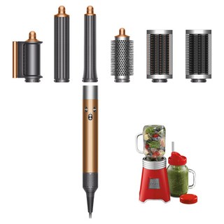 dyson 戴森 多功能造型器 長髮捲版 HS05 + OSTER BALL 隨鮮瓶果汁機 款式隨機 原廠保固, 396003-01, 銅色