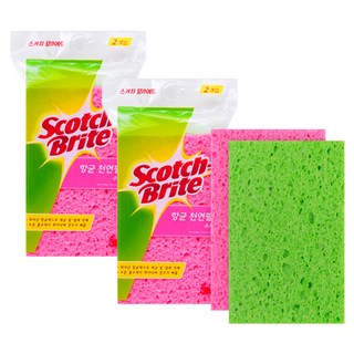 스카치브라이트 셀룰로오스 펄프 수세미, 2개입, 2개