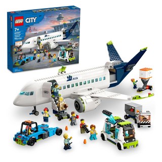 LEGO 樂高 城市系列 客機 Passenger Airplane 60367 逼真內部設計, 1盒