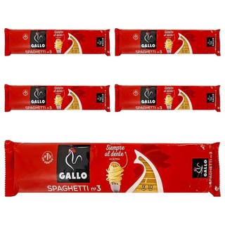 西班牙 GALLO 公雞牌 直麵 N.3 Spaghetti, 250g, 5包