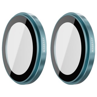 MAGEASY Lenz 藍寶石鏡頭膜, 9M人造藍寶石, IP68防水防塵, iPhone 16 / iPhone 16 Plus, 1盒