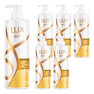 LUX 麗仕 洗髮乳 柔亮修護, 750g, 6瓶
