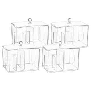 VITAHALO 化妝棉收納盒, 4個, 透明色