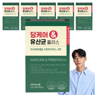 맥널티바이오 당케어 유산균 플러스, 60g, 6개
