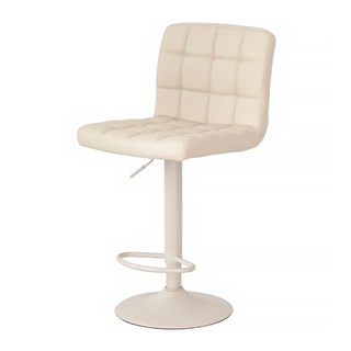 HABITY 舒適大坐墊腳踏居家吧台椅, 米色, 1個