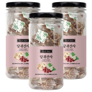 Sinsunherb 當歸山楂茶三角立體茶包, 1.5g, 20包, 3罐