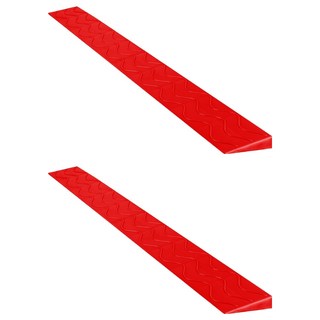 ReadyBox 安全門檻斜坡板 門檻斜坡 支架, 2個, 紅色