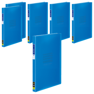 ECO Chungwoon 彩色半透明資料夾 A4 30頁, 天藍色, 6本