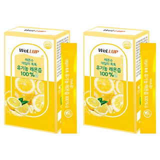 wellup Daily清新檸檬汁隨身包 14條入, 280g, 2個