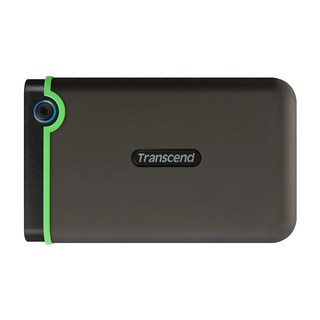 Transcend 創見 StoreJet® 25M3 2TB USB 3.1 外接式硬碟 優越抗震保護 快速傳輸 單鍵備份, 鐵灰色, 1個