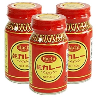 HACHI 咖哩粉, 日本原裝進口，濃郁咖理的甘甜口感，輕鬆煮出美味咖哩料理, 40g, 3罐
