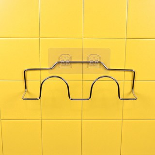 리빙홈디테일 스마트접착 1단 욕실화걸이 LHD-057, 실버, 1개