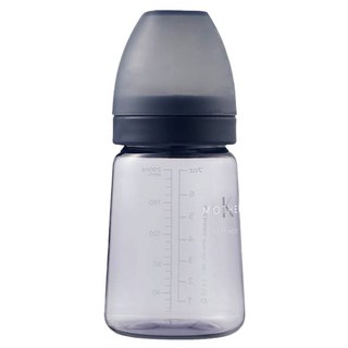 MOTHER-K 精粹極簡PPSU奶瓶, 醫療級PPSU材質, 刻度精準, 橢圓瓶身, 夜幕藍, 180ml, 1個