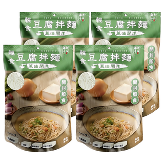 年方十八 輕食豆腐拌麵-蔥油開洋 開封即食 植物蛋白 低卡健康, 4包