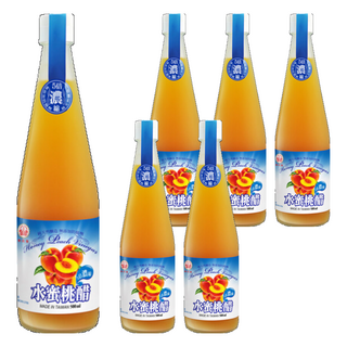 崇德發 水蜜桃醋 5倍濃縮, 500ml, 6瓶