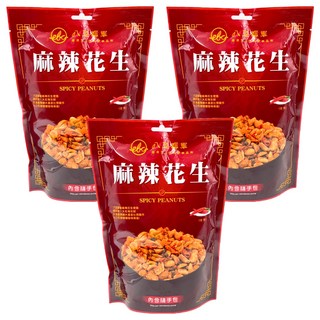 八豆聯軍 麻辣花生 花椒濃辛滋味 多種辣椒 隨手包設計, 100g, 3包
