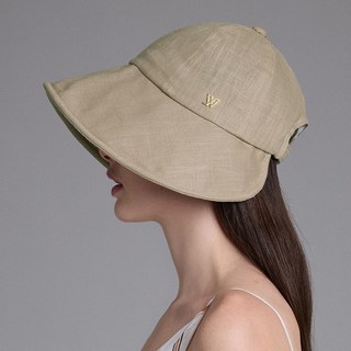 WHITE SANDS 簡約亞麻遮陽帽