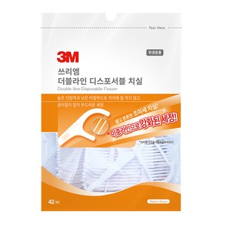 쓰리엠 더블라인 치실, 42개입, 1개