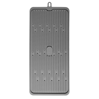 CHIFUN SENHUO 祈樂森活 矽膠瀝水墊 升級加厚款 47 x 20 x 0.5cm 282g, 深灰, 1個