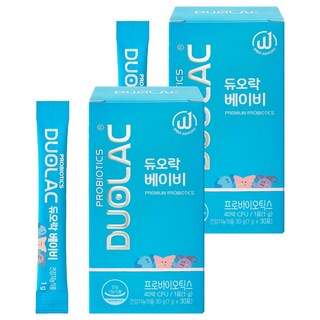 듀오락 베이비 프로바이오틱스 유산균 30p, 30g, 2개