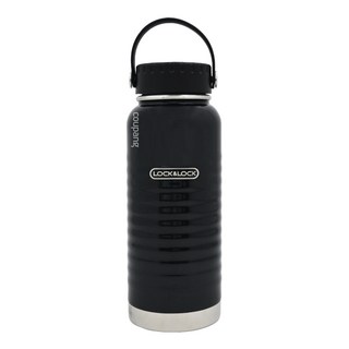 LocknLock 樂扣樂扣 Wave系列 手提式保溫瓶, 黑色, 900ml, 1個