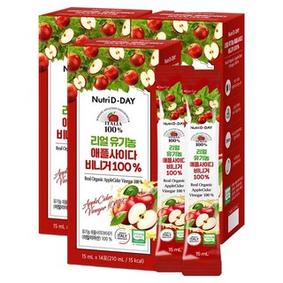 Nutri D-DAY 蘋果醋隨身包 14條入, 3盒, 210ml