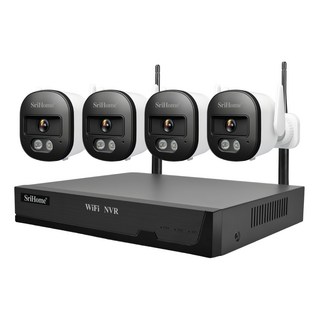 SriHome 無線監控攝影套件4顆固定鏡頭 500萬像素 不含硬碟, CIPC-C02, 1組