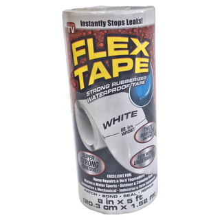 FLEX TAPE 強固修補膠帶, 美國製, 強力黏性, 防水膠帶, 8吋特寬版, 1個