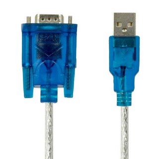 UniSync USB轉RS-232 9Pin高速資料傳輸線 含驅動光碟, 3m, 藍色, 1條