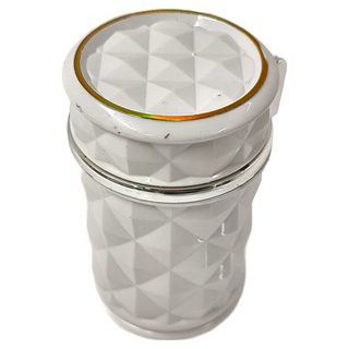 幾何車用LED燈菸灰缸, 白色, 1個