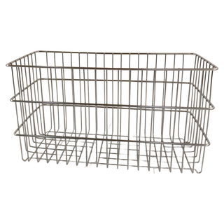 YI SHUIN 亞晨 皇家長深型收納籃 300 x 135 x 165mm, 1個, 銀色