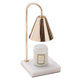 大理石融蠟燈 定時+調光款, 玫瑰金 + 白大理石