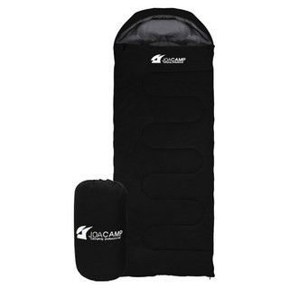 조아캠프 마운트침낭 후드 + 수납가방 세트, 블랙, 1개