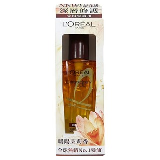 L'OREAL PARiS 巴黎萊雅 金緻護髮精油，深層滋養修復受損髮絲，秀髮柔順亮麗, 100ml, 1瓶