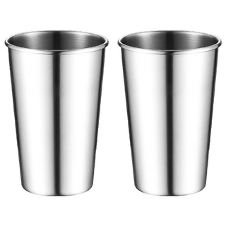 小麥購物 不銹鋼水杯 500ml, G047, 2個