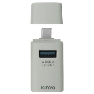 Kinyo TypeC迷你3孔集線器, 綠色, 1個