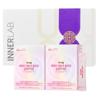 INNERLAB 低分子膠原蛋白穀胱甘肽粉隨身包, 60g, 2盒