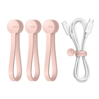 elago 磁吸束線帶, 3個, 可愛粉