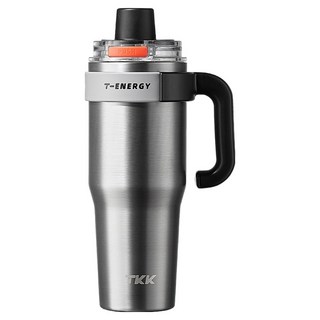 TKK 跳跳超霸杯 冰壩杯大容量 陶瓷內膽 內含泡茶神器 長效保溫, 流星銀, 1.2L, 1個