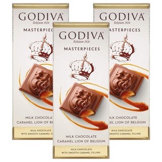 GODIVA Masterpiece 牛奶焦糖巧克力, 86g, 3個