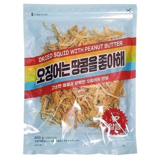 JEONG HWA 正和食品 花生醬魷魚絲, 400g, 1包