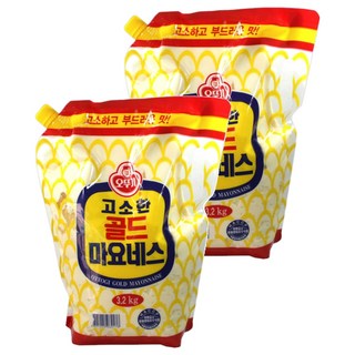 오뚜기 고소한 골드 마요네즈 스파우트팩, 3.2kg, 2개