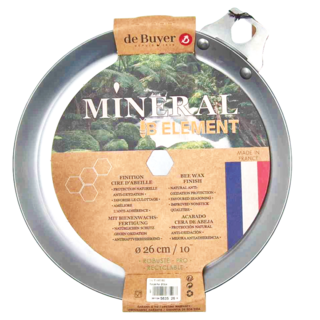 de Buyer 畢耶 原礦蜂蠟活動柄TWISTY系列 可麗餅鍋 不含握柄 1245g, 26cm, 1個