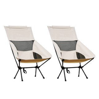 Mellow Buddy 超輕量折疊露營椅, 2個, 白色